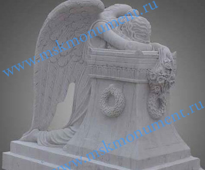 скульптура ангела скорби из мрамора