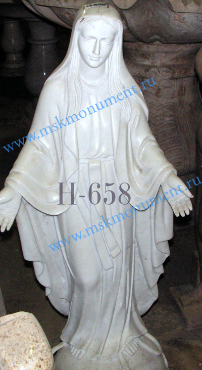 скульптура девы марии из мрамора